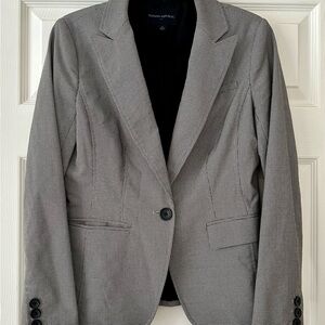 Banana Republic Black and White Checkered Blazer